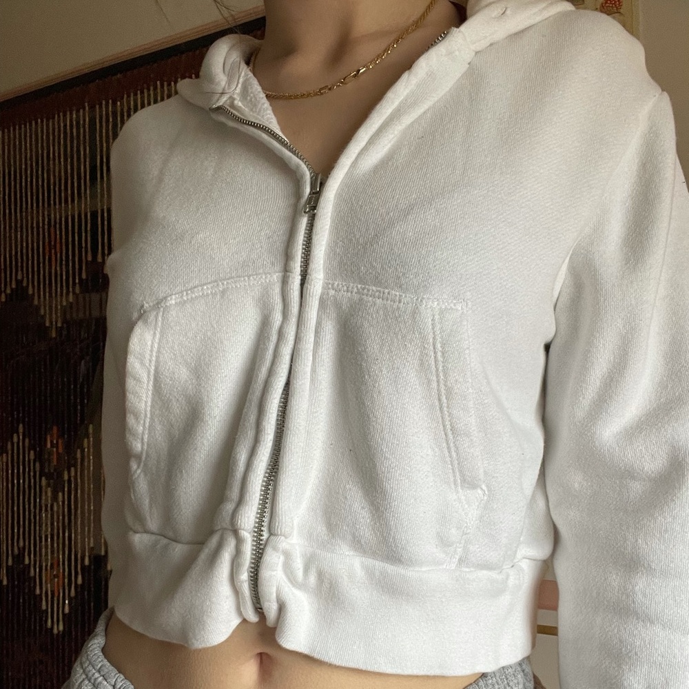Brandy melville cropped zip up